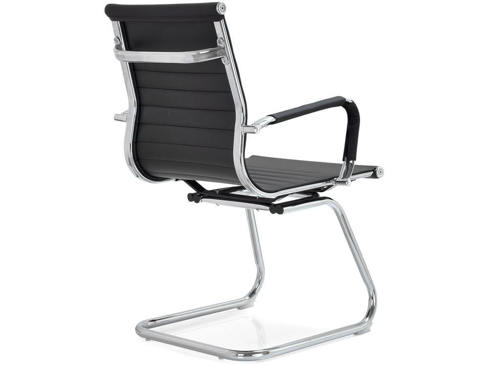 Cadeira Escritório Interlocutor Esteirinha Fixa Preta EST-FX1 Otello - 9