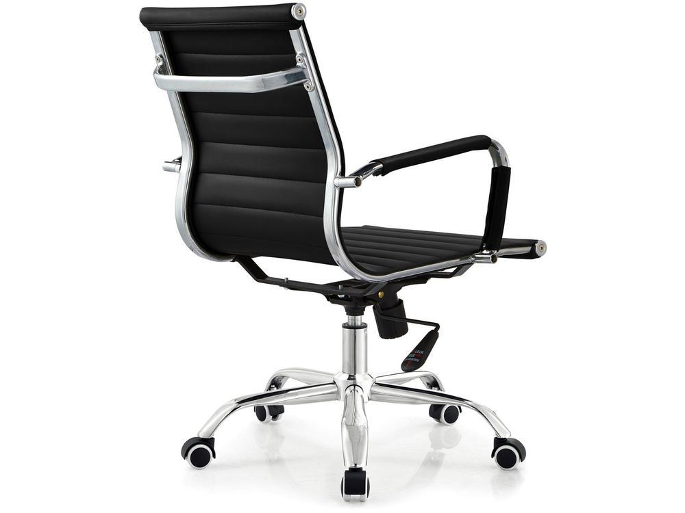 Cadeira de Escritório Diretor Esteirinha Giratória Preta EST-DR1 Otello - 11