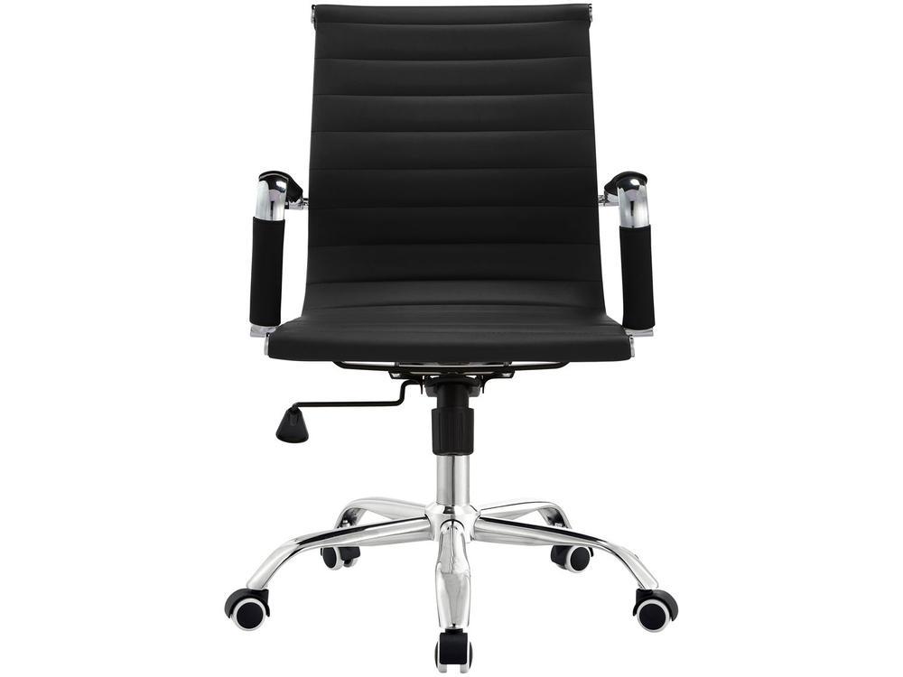 Cadeira de Escritório Diretor Esteirinha Giratória Preta EST-DR1 Otello - 13