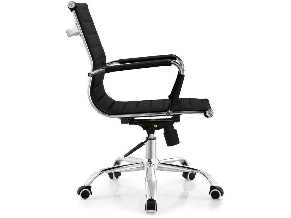 Cadeira de Escritório Diretor Esteirinha Giratória Preta EST-DR1 Otello - 14