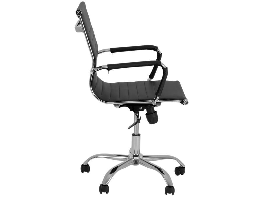 Cadeira de Escritório Diretor Esteirinha Giratória Preta EST-DR1 Otello - 5