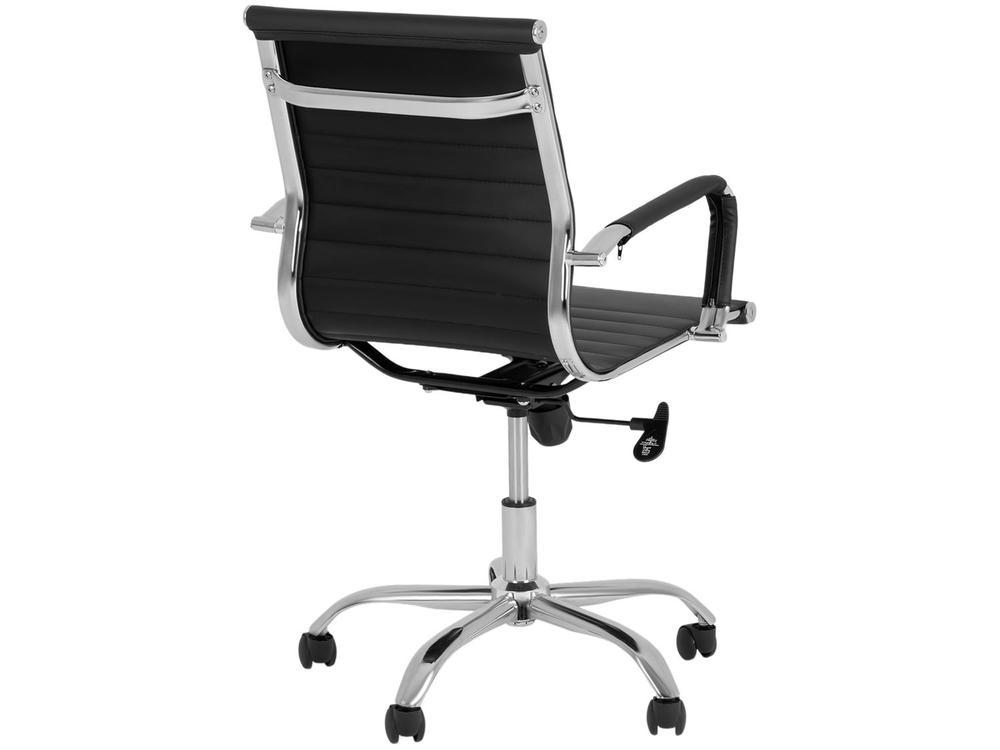 Cadeira de Escritório Diretor Esteirinha Giratória Preta EST-DR1 Otello - 6