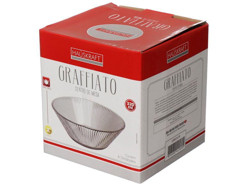 Centro de Mesa de Vidro Redondo Hauskraft Graffiato 6 Peças - 3