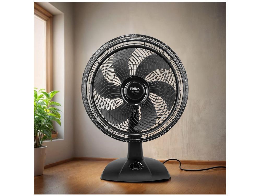 Ventilador de Mesa Philco PVT41A 47cm 6 Pás 3 Velocidades Preto - 12