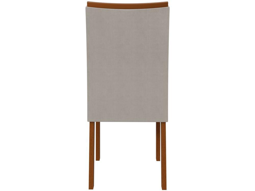 Mesa de Jantar 4 Cadeiras Retangular Frassino Tampo de MDF Celebrare Móveis Lopas - 8