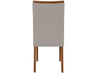 Mesa de Jantar 4 Cadeiras Retangular Frassino Tampo de MDF Celebrare Móveis Lopas - 8