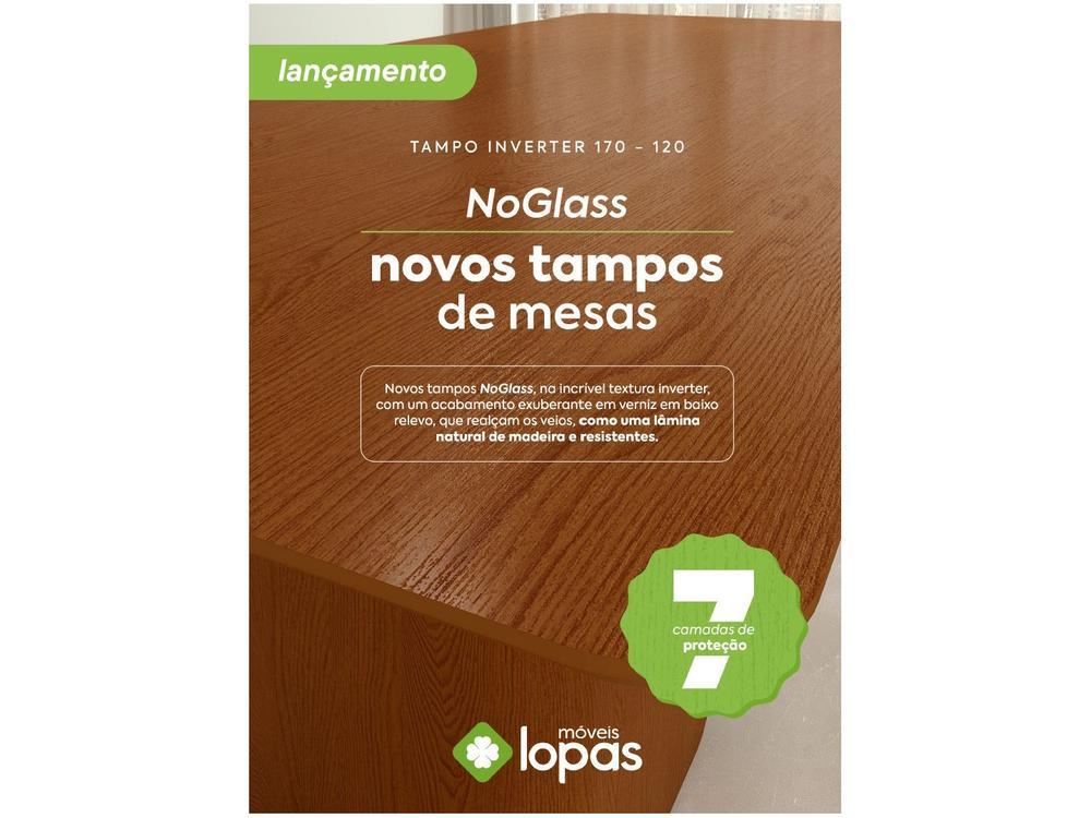 Mesa de Jantar 6 Cadeiras Retangular Frassino e Off White Tampo de MDF Apogeu Móveis Lopas - 3