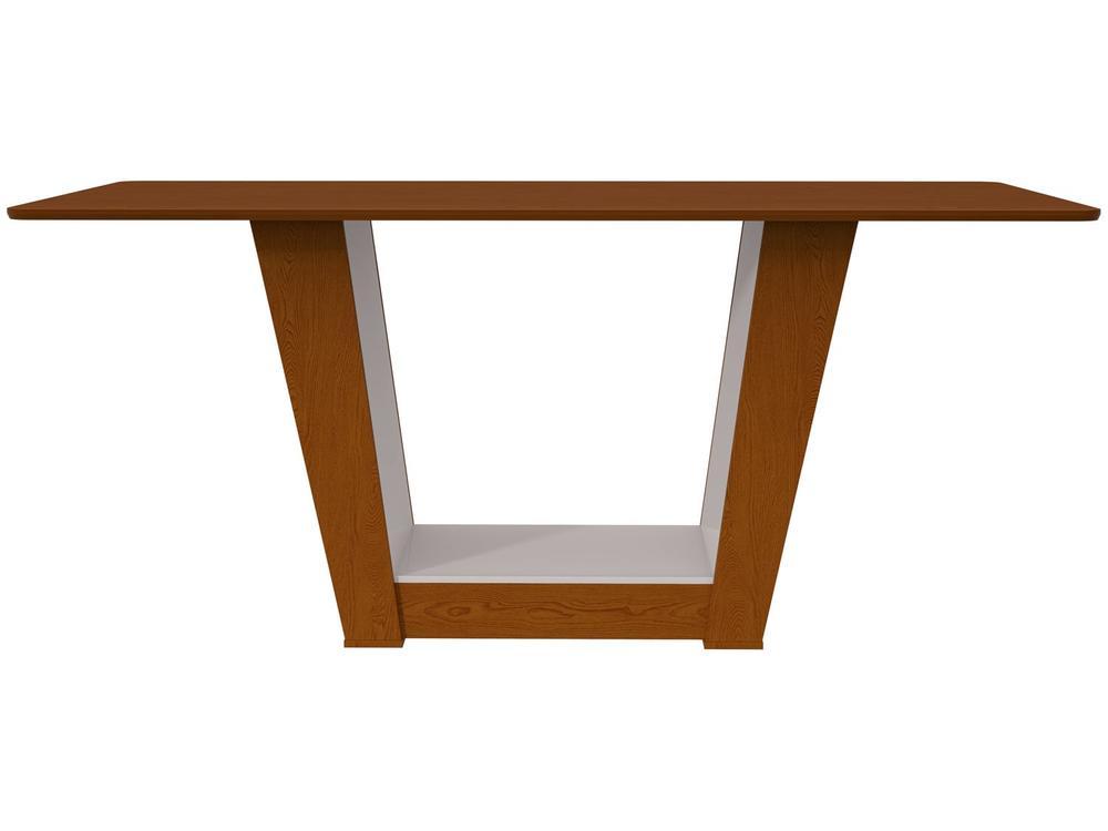 Mesa de Jantar 6 Cadeiras Retangular Frassino e Off White Tampo de MDF Apogeu Móveis Lopas - 7