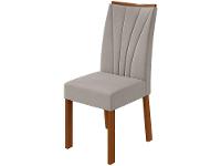 Mesa de Jantar 6 Cadeiras Retangular Frassino e Off White Tampo de MDF Apogeu Móveis Lopas - 9