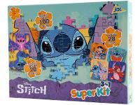 Quebra-cabeça 100 Peças Super Kit Stitch  - 1