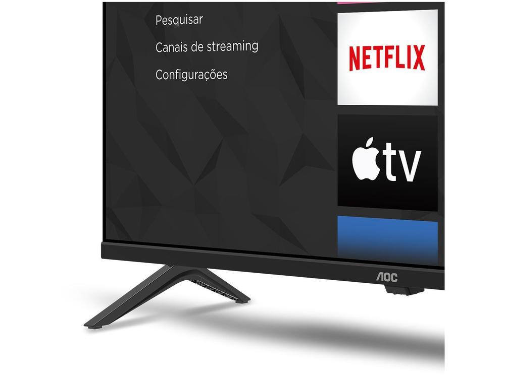 Smart TV 32" HD DLED AOC Série 5045 32S5045/78G Wi-Fi Bluetooth 3 HDMI 1 USB - 24