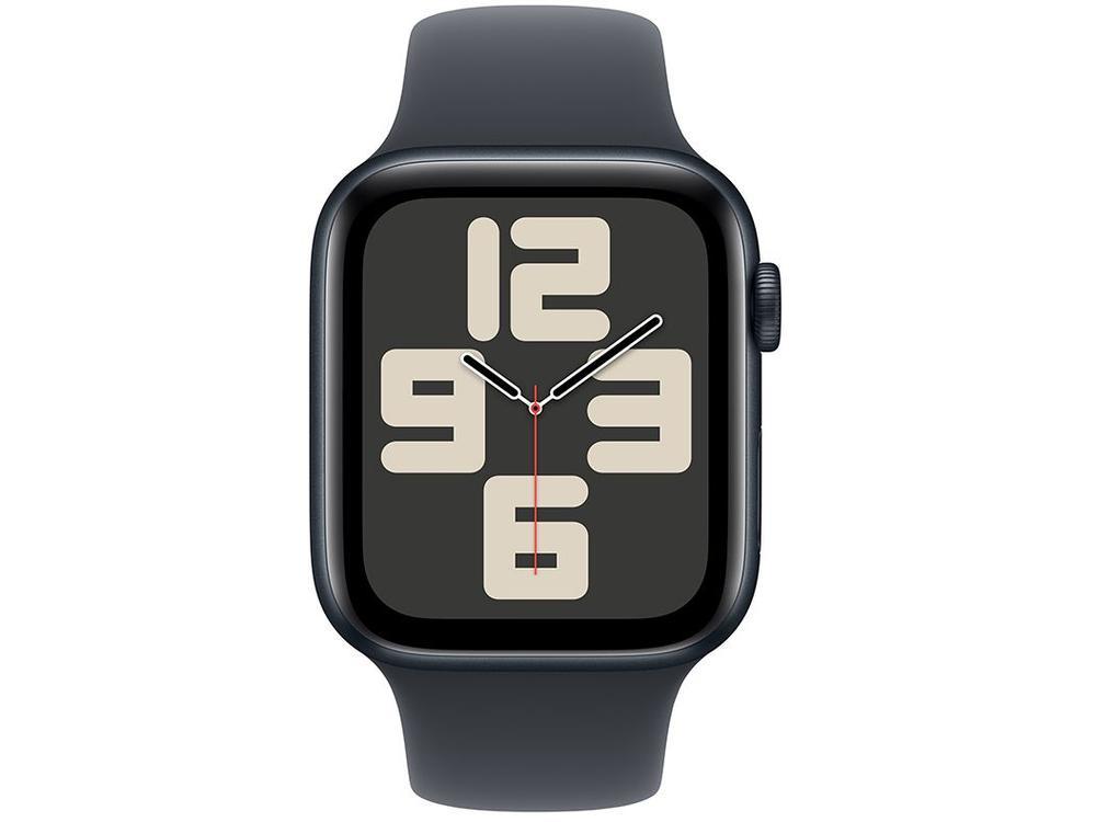 Apple Watch SE GPS Caixa Meia-noite de Alumínio 44mm Pulseira Esportiva Meia-noite P/M - 2