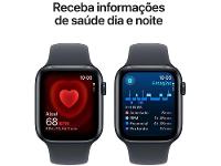 Apple Watch SE GPS Caixa Meia-noite de Alumínio 44mm Pulseira Esportiva Meia-noite P/M - 5