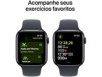 Apple Watch SE GPS Caixa Meia-noite de Alumínio 44mm Pulseira Esportiva Meia-noite P/M - 6