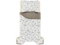 Colcha Solteiro 100% Algodão Karsten Heitor Bege e Marrom 2 Peças - 3