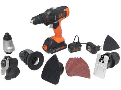 Furadeira e Parafusadeira Black+Decker a Bateria 15 peças MTX20K6A-BR