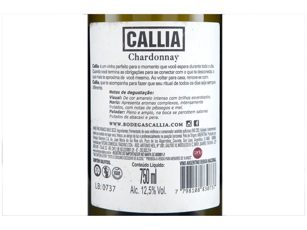 Vinho Branco Seco Callia Argentina 750ml - 6
