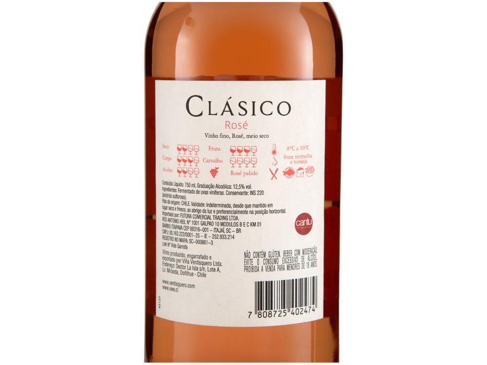Vinho Rose Seco Ventisquero Clássico Clássico 750ml - 6