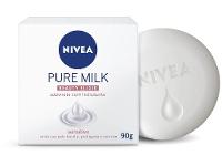 NIVEA Sabonete em Barra Pure Milk Sensitive Promo 6 uni 90g - 16
