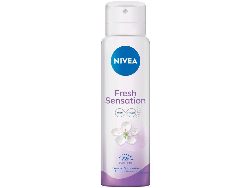 Desodorante Aerosol Antitranspirante Nivea Fresh Sensation Feminino 72 horas Flores e Frutas Silvestres 150ml - 13