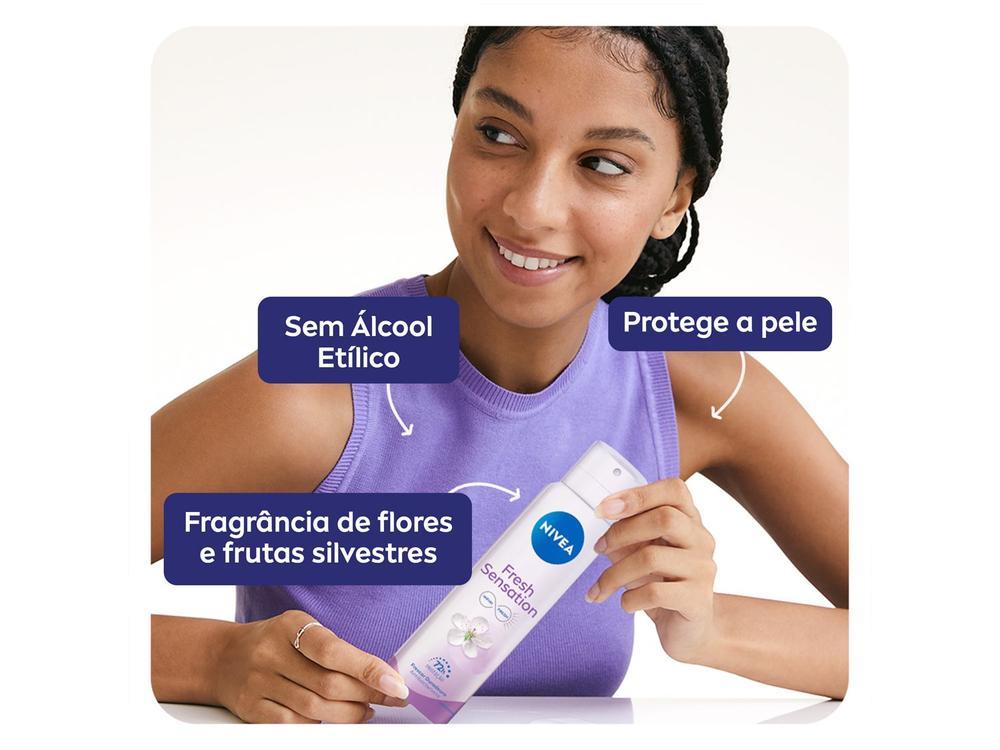Desodorante Aerosol Antitranspirante Nivea Fresh Sensation Feminino 72 horas Flores e Frutas Silvestres 150ml - 10