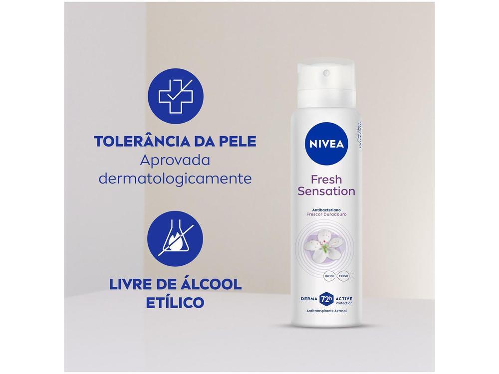 Desodorante Aerosol Antitranspirante Nivea Fresh Sensation Feminino 72 horas Flores e Frutas Silvestres 150ml - 6