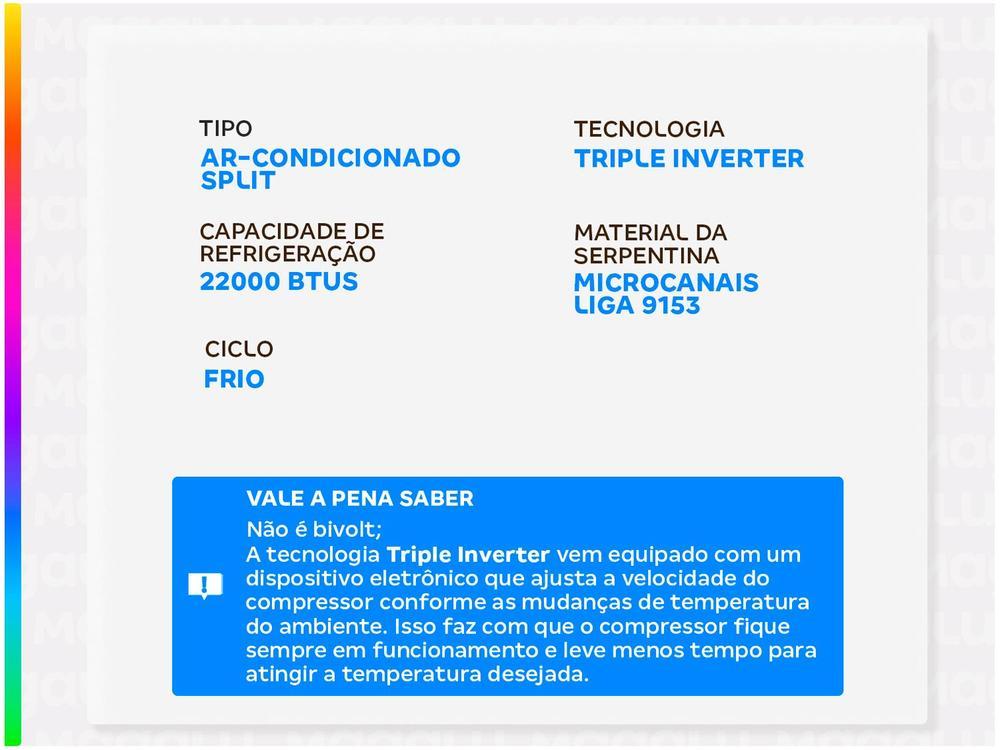 Ar-condicionado Split 22.000 BTUs Consul Triple Inverter Frio CBL22CB - 3