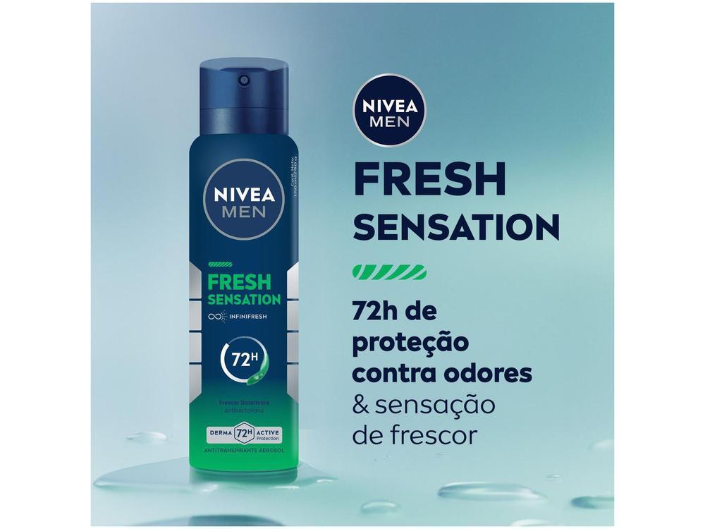 Desodorante Aerosol Antitranspirante Nivea Men Fresh Sensation Masculino 72 horas 150ml - 3