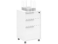 Gaveteiro com Rodinhas 3 Gavetas Politorno Maia - 1