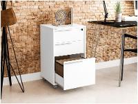 Gaveteiro com Rodinhas 3 Gavetas Politorno Maia - 2