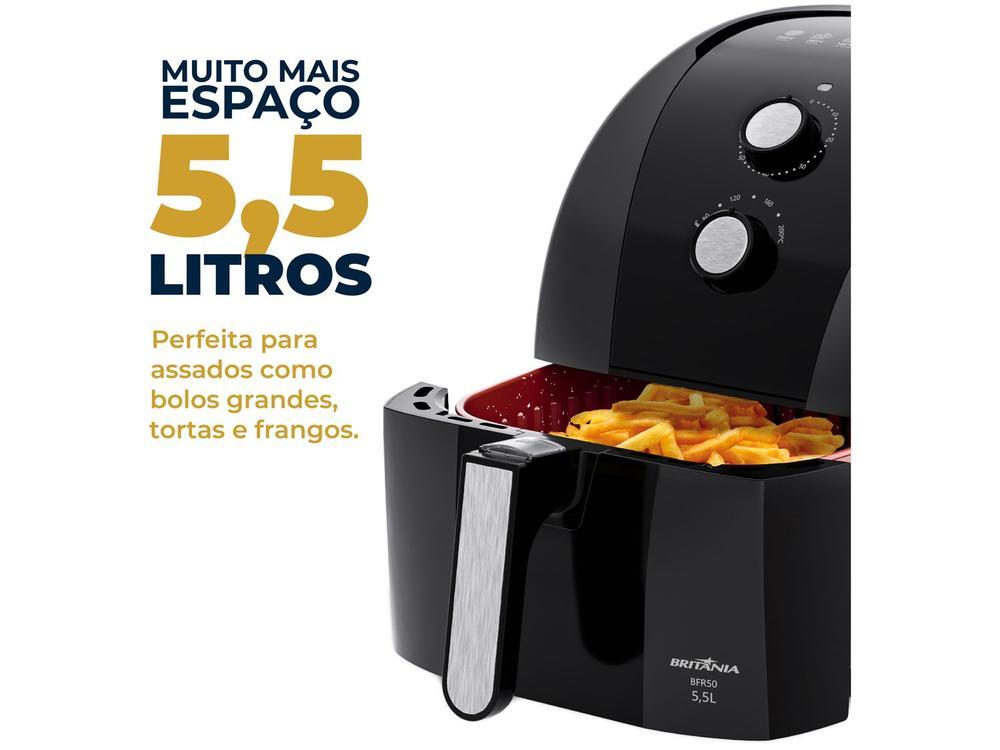Air Fryer Britânia Redestone BFR50 Preto com Timer 5,2L - 13