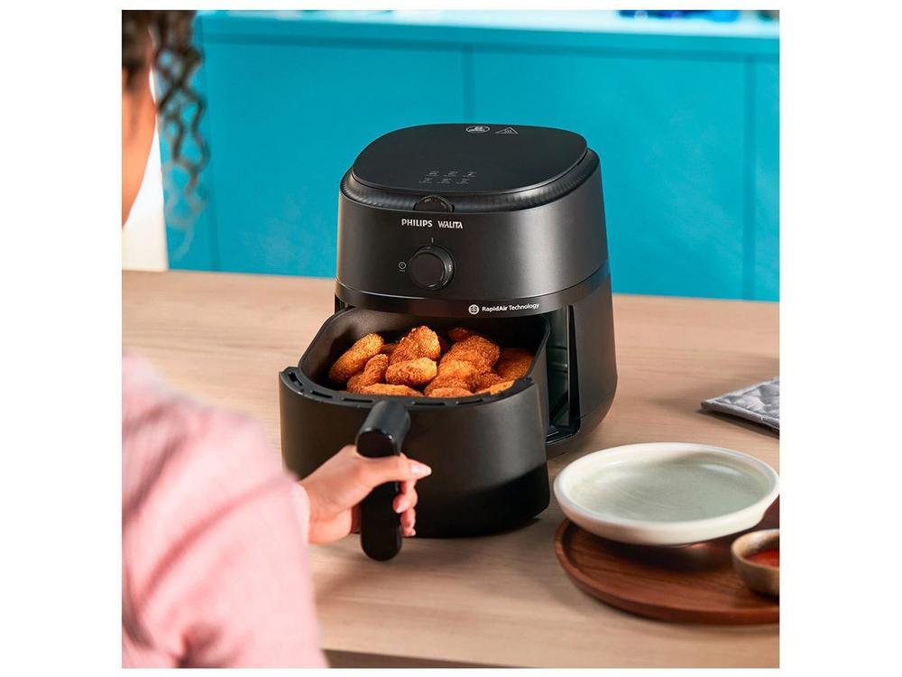 Air Fryer Philips Walita Série 1000 XL NA130 Preta com Timer 6,2L - 7