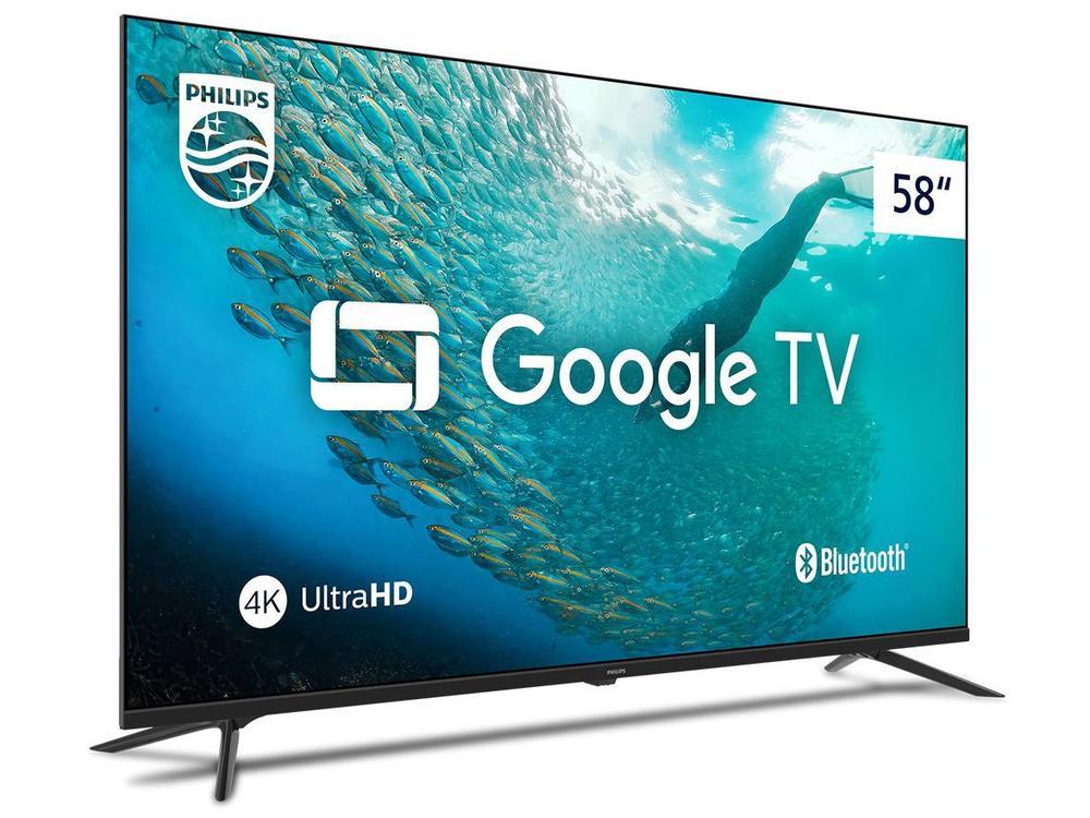 Smart TV 58" 4K UHD LED Philips 58PUG7019/78 Wi-Fi Bluetooth Google Assistente 3 HDMI 2 USB - 4