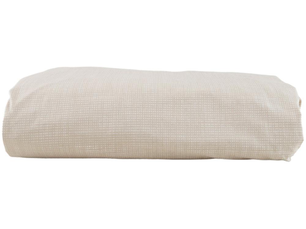 Jogo de Cama Solteiro 100% Algodão Karsten 200 Fios Bege e Cinza 3 Peças - 3