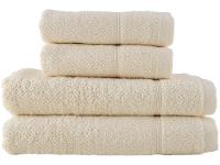 Jogo de Toalhas de Banho e Rosto Dohler de Algodão Egípcio Kairo Creme 4 Peças - 1