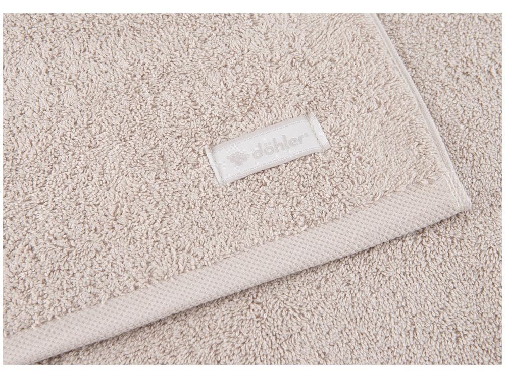 Jogo de Toalhas de Banho e Rosto Dohler 100% Algodão Florença Bege 4 Peças - 7