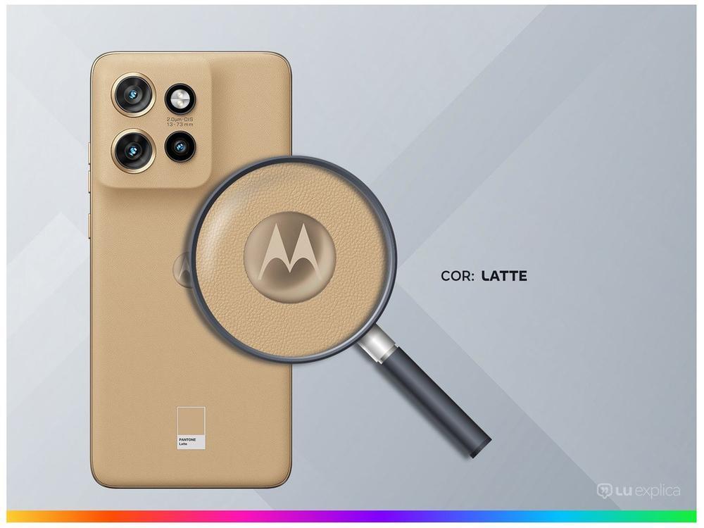 Smartphone Motorola Edge 50 Neo 256GB Latte (Marrom) 5G 8GB RAM 6,4" Câm. Tripla + Selfie 32MP - 20