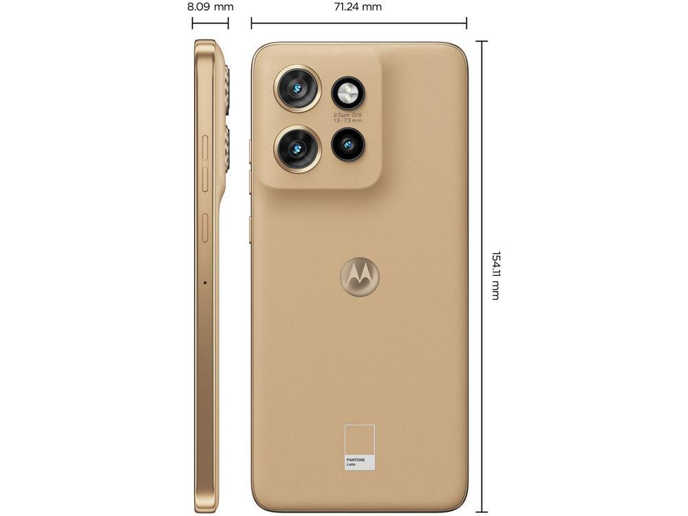 Smartphone Motorola Edge 50 Neo 256GB Latte (Marrom) 5G 8GB RAM 6,4" Câm. Tripla + Selfie 32MP - 23
