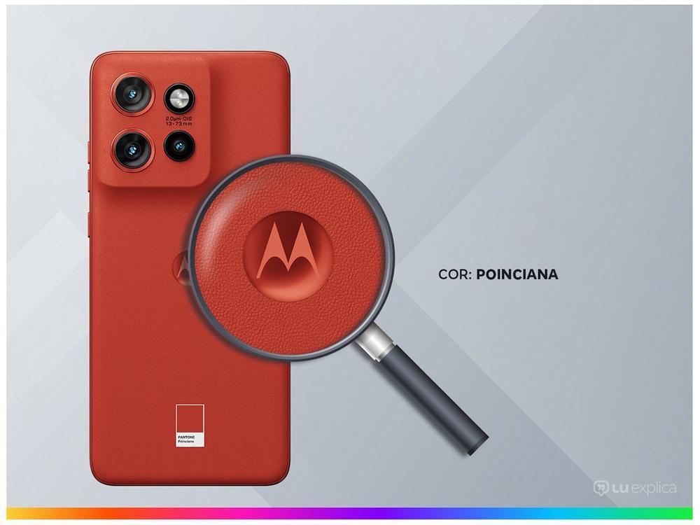 Smartphone Motorola Edge 50 Neo 256GB Poinciana (Vermelho) 5G 8GB RAM 6,4" Câm. Tripla + Selfie 32MP - 20