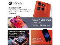 Smartphone Motorola Edge 50 Neo 256GB Poinciana (Vermelho) 5G 8GB RAM 6,4" Câm. Tripla + Selfie 32MP - 15