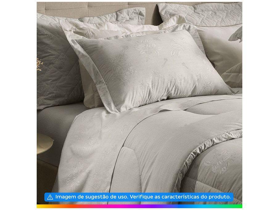 Jogo de Cama Solteiro 100% Algodão Karsten 200 Fios Virgínia Cinza 3 Peças - 2