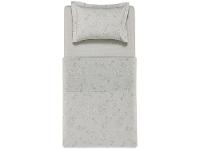 Jogo de Cama Solteiro 100% Algodão Karsten 200 Fios Virgínia Cinza 3 Peças - 3