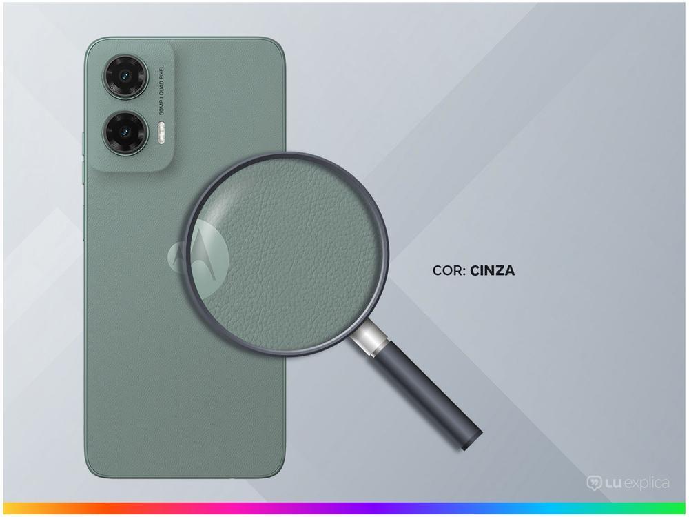 Smartphone Motorola Moto G35 256GB Cinza 5G 12GB RAM 5G 6,7" Câm. Dupla + Selfie 16MP - 3