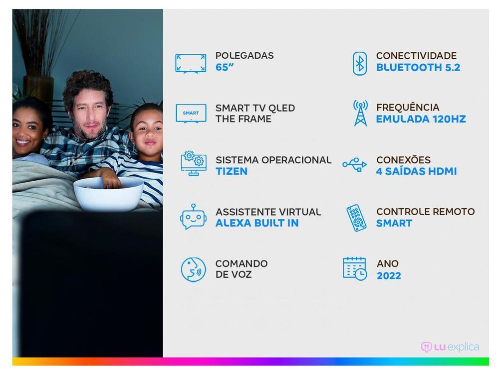 Smart TV 65” 4K QLED Samsung The Frame VA 120Hz - 2