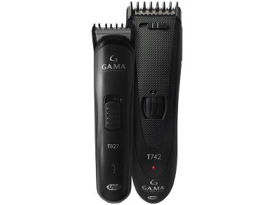 Kit Máquina de Cortar Cabelo GAMA Italy Black Titanium T747