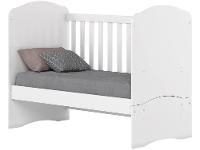 Quarto de Bebê Completo com Berço Cômoda e Guarda-roupa Henn Bala de Menta Branco - 6