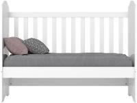 Quarto de Bebê Completo com Berço Cômoda e Guarda-roupa Henn Bala de Menta Branco - 8