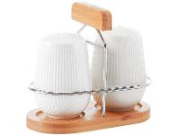 Saleiro e Pimenteiro de Cerâmica com Suporte Hauskraft Oasis - 1