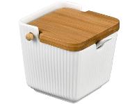 Saleiro de Cerâmica e Bambu de Mesa Hauskraft Oasis com Colher - 1