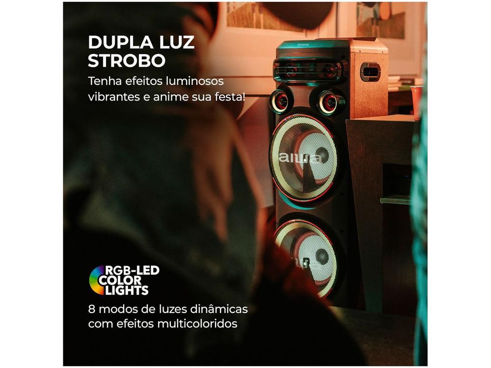 Caixa de Som Torre Aiwa AWS-T2W-02 Bluetooth 2300W RMS Amplificada - 5